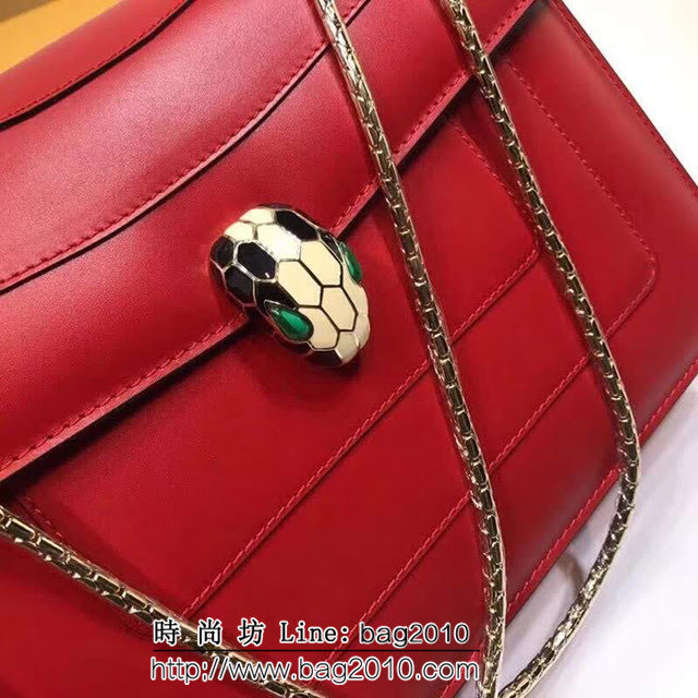 BVLGARI寶格麗 專櫃同步新款 Serpenti雙層琺瑯蛇頭包 鏈條單肩斜挎包 B35362 FYD1342